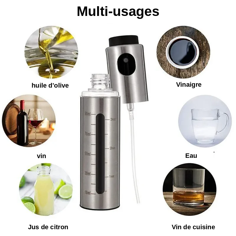 Vaporisateur d'huile inox ultra-resistant 