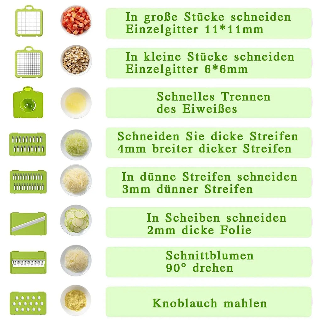 Hachoir à légumes 16-en-1 multifonction
