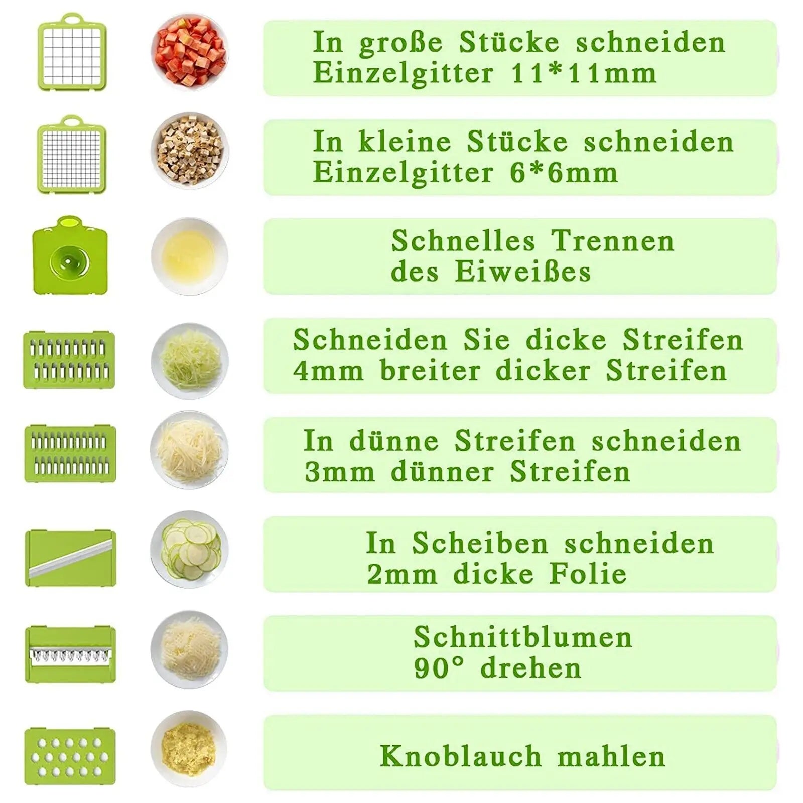 Hachoir à légumes 16-en-1 multifonction