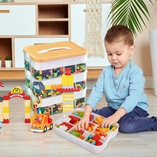 Boîtes de rangement empilables à 3 niveaux