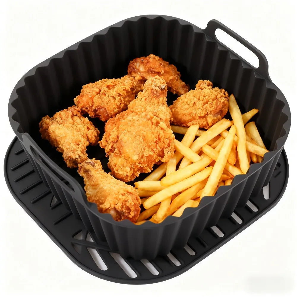 Tapis silicone réutilisable pour friteuse à air