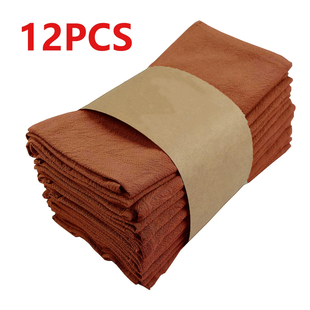 Serviettes de table en tissu absorbant plissé