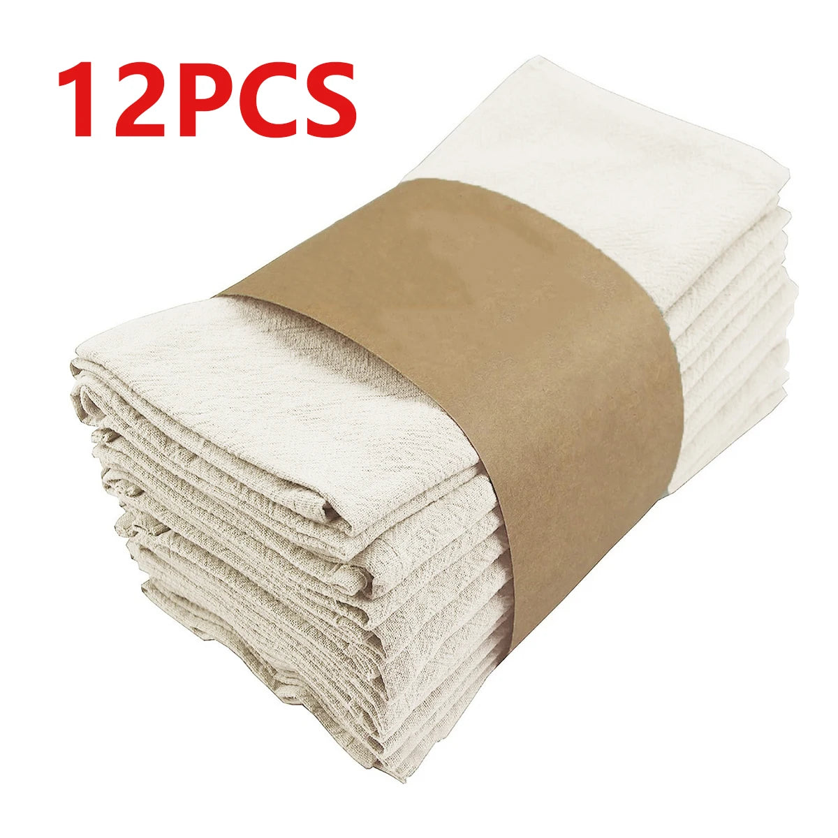 Serviettes de table en tissu absorbant plissé