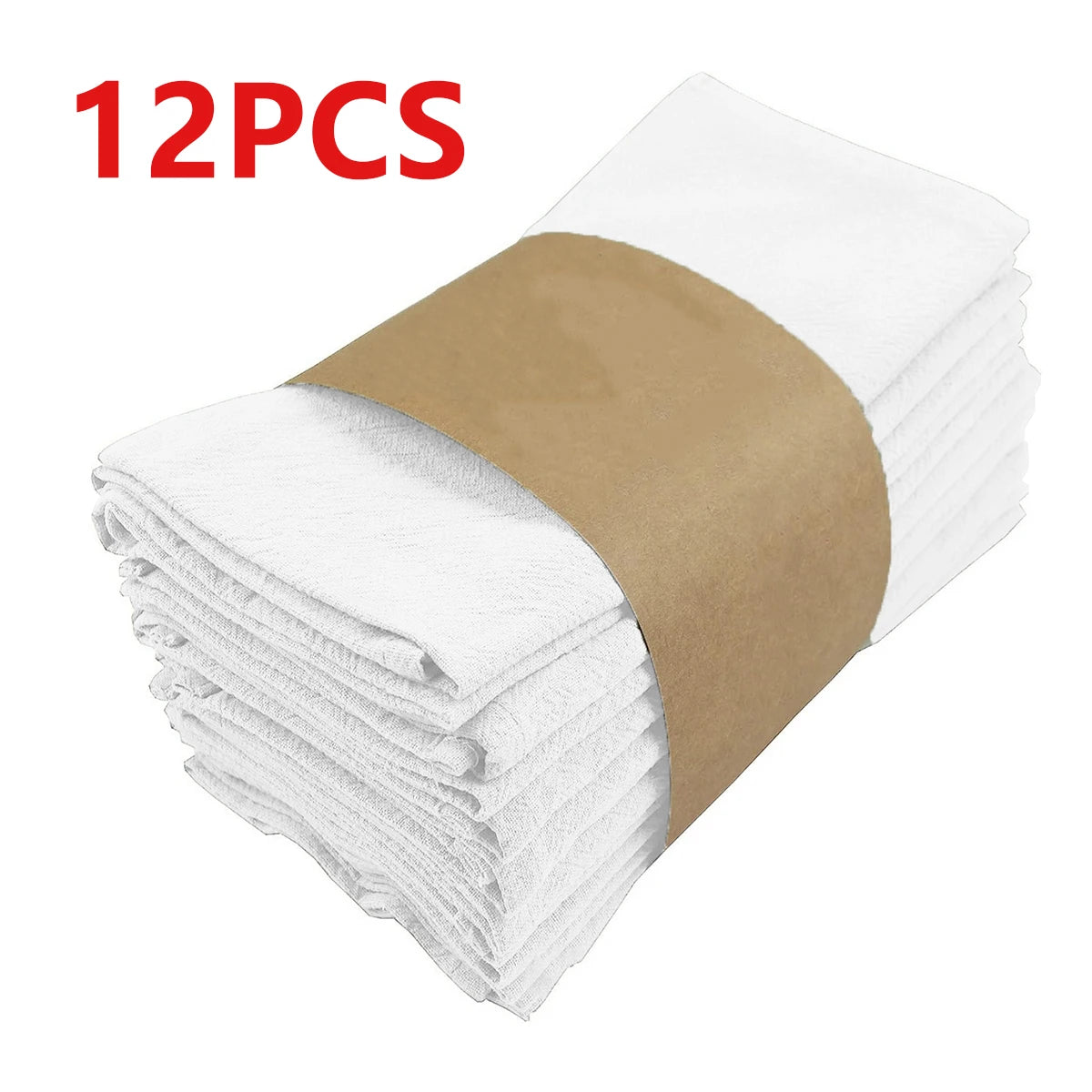 Serviettes de table en tissu absorbant plissé
