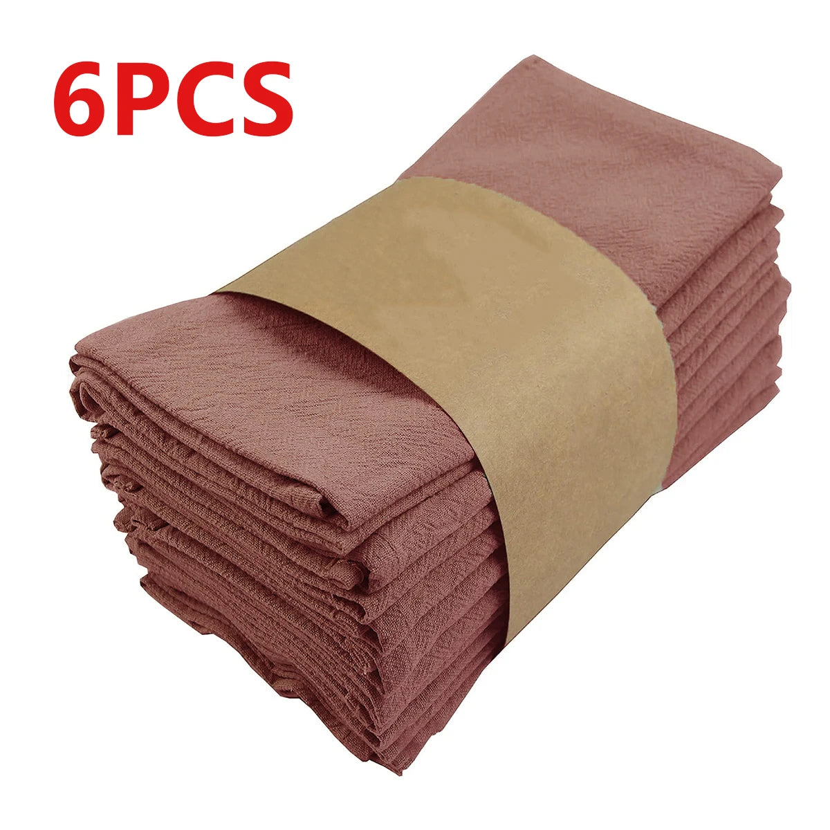 Serviettes de table en tissu absorbant plissé