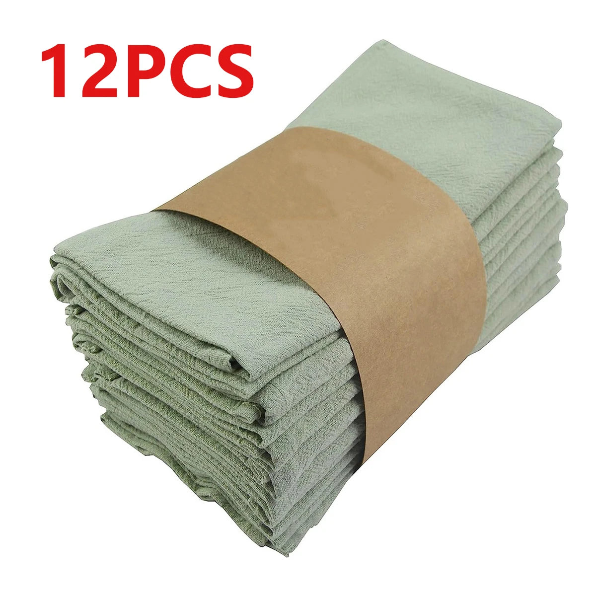 Serviettes de table en tissu absorbant plissé