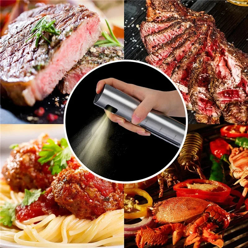 Vaporisateur d'huile inox ultra-resistant.