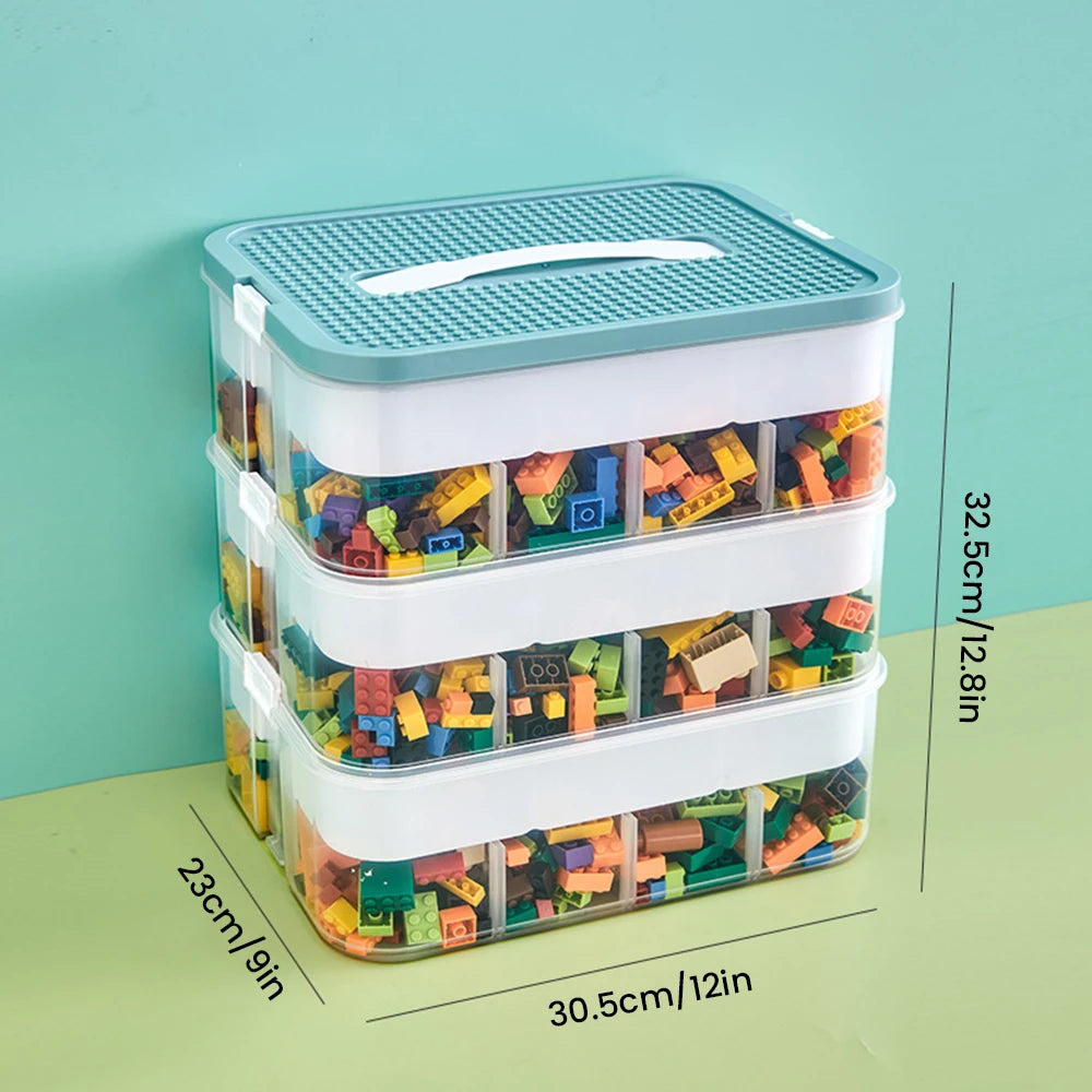 Boîtes de rangement empilables à 3 niveaux
