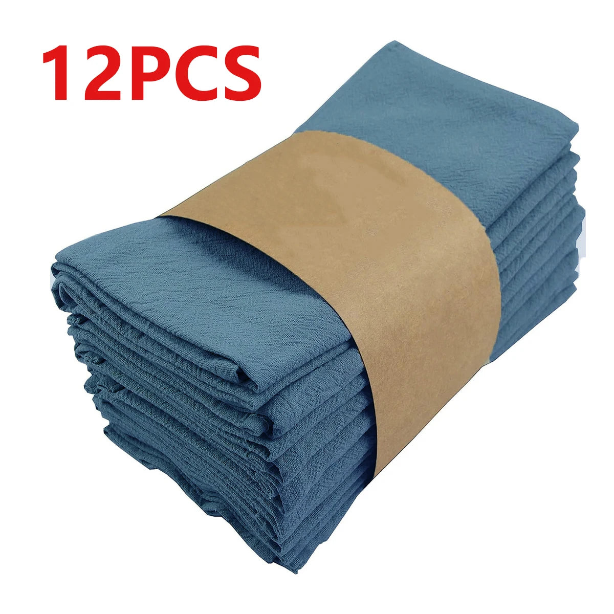 Serviettes de table en tissu absorbant plissé