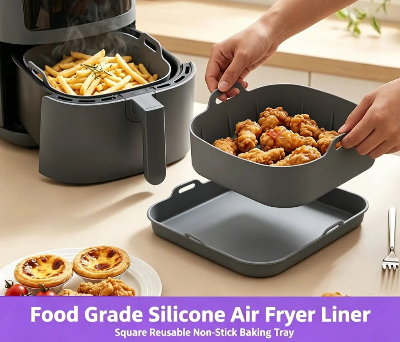 Tapis silicone réutilisable pour friteuse à air