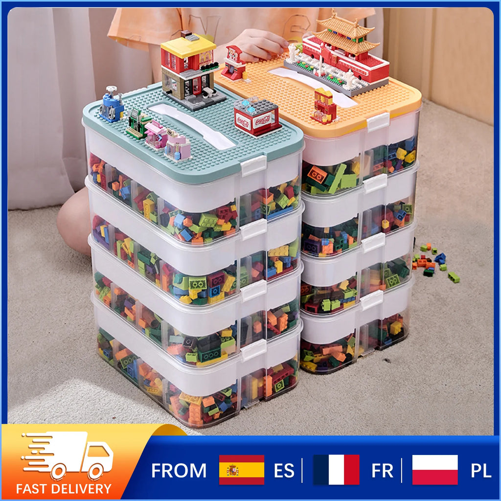 Boîtes de rangement empilables à 3 niveaux