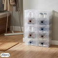 Boîtes à chaussures empilables transparentes (lot de 20)