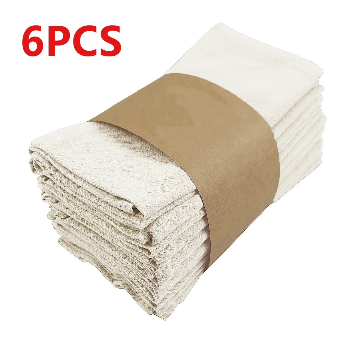 Serviettes de table en tissu absorbant plissé