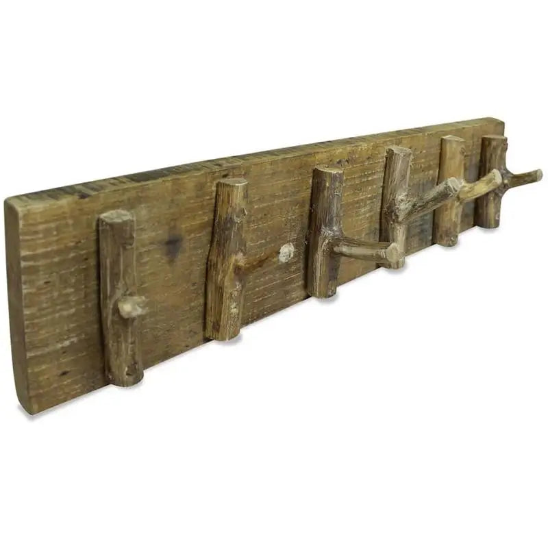 Porte-manteau rustique en bois 60x15cm