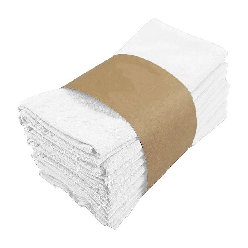 Serviettes de table en tissu absorbant plissé
