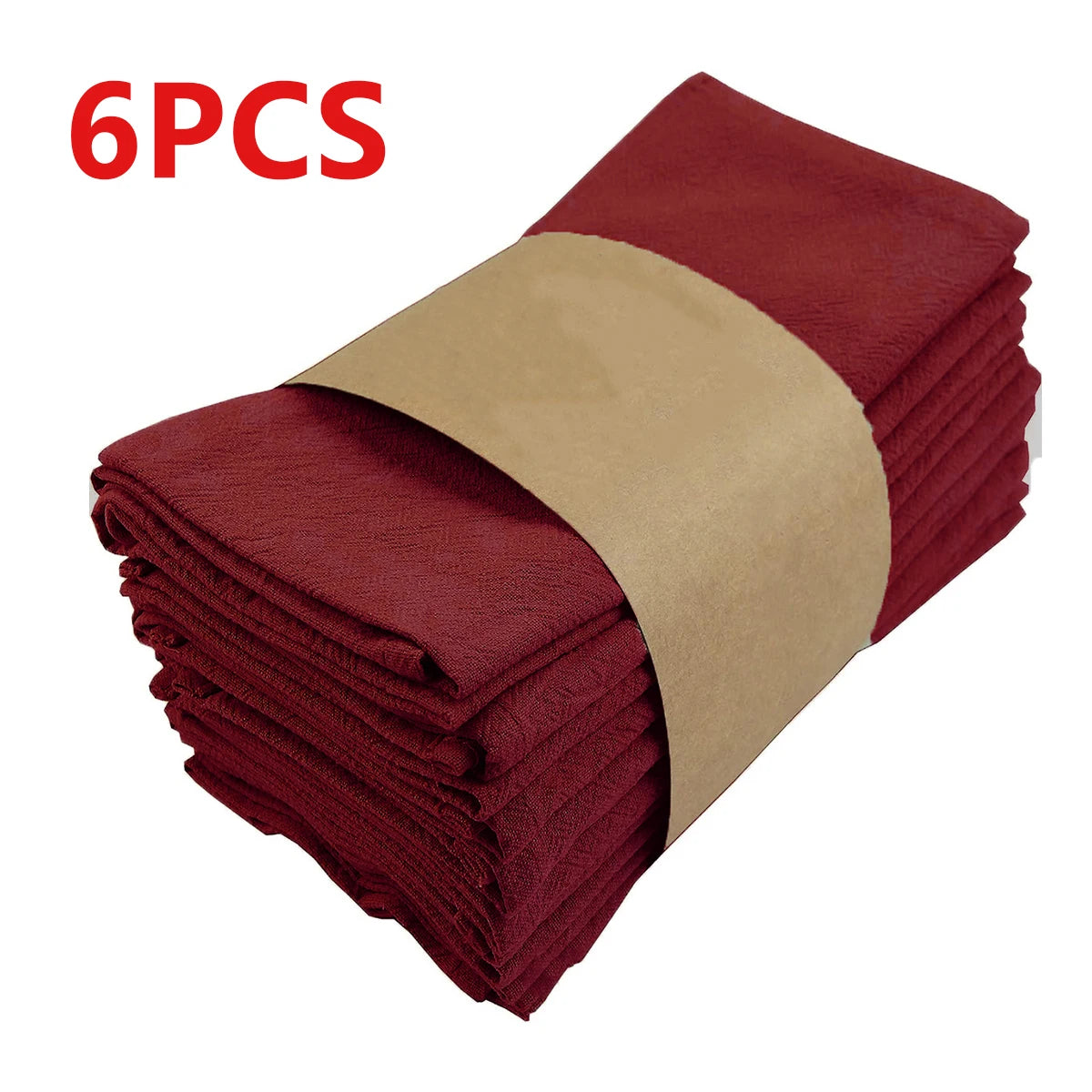 Serviettes de table en tissu absorbant plissé