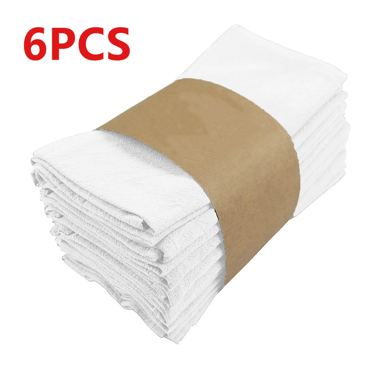 Serviettes de table en tissu absorbant plissé