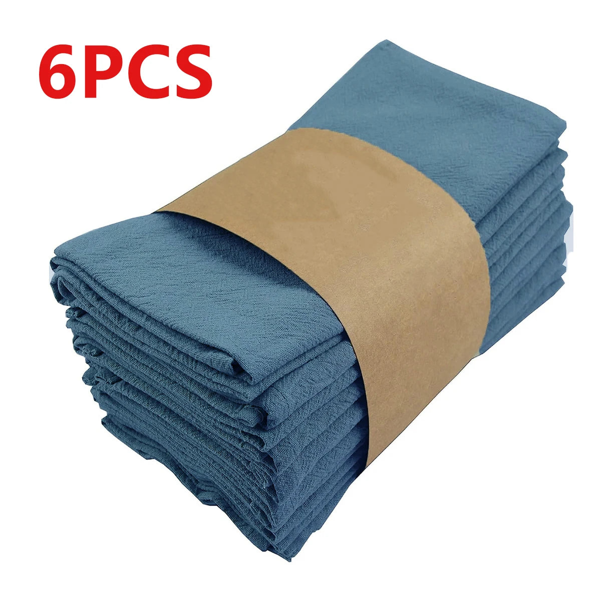 Serviettes de table en tissu absorbant plissé