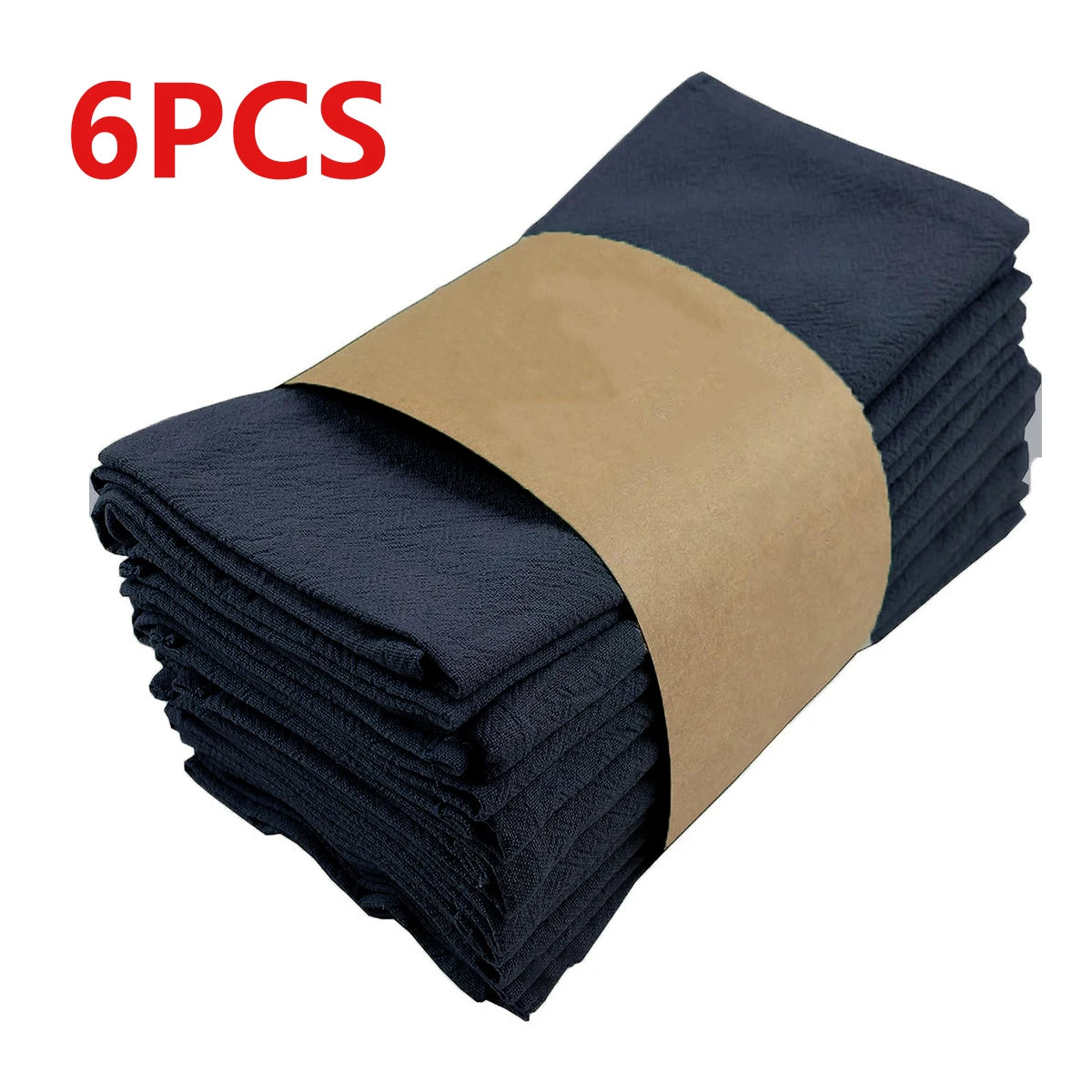 Serviettes de table en tissu absorbant plissé