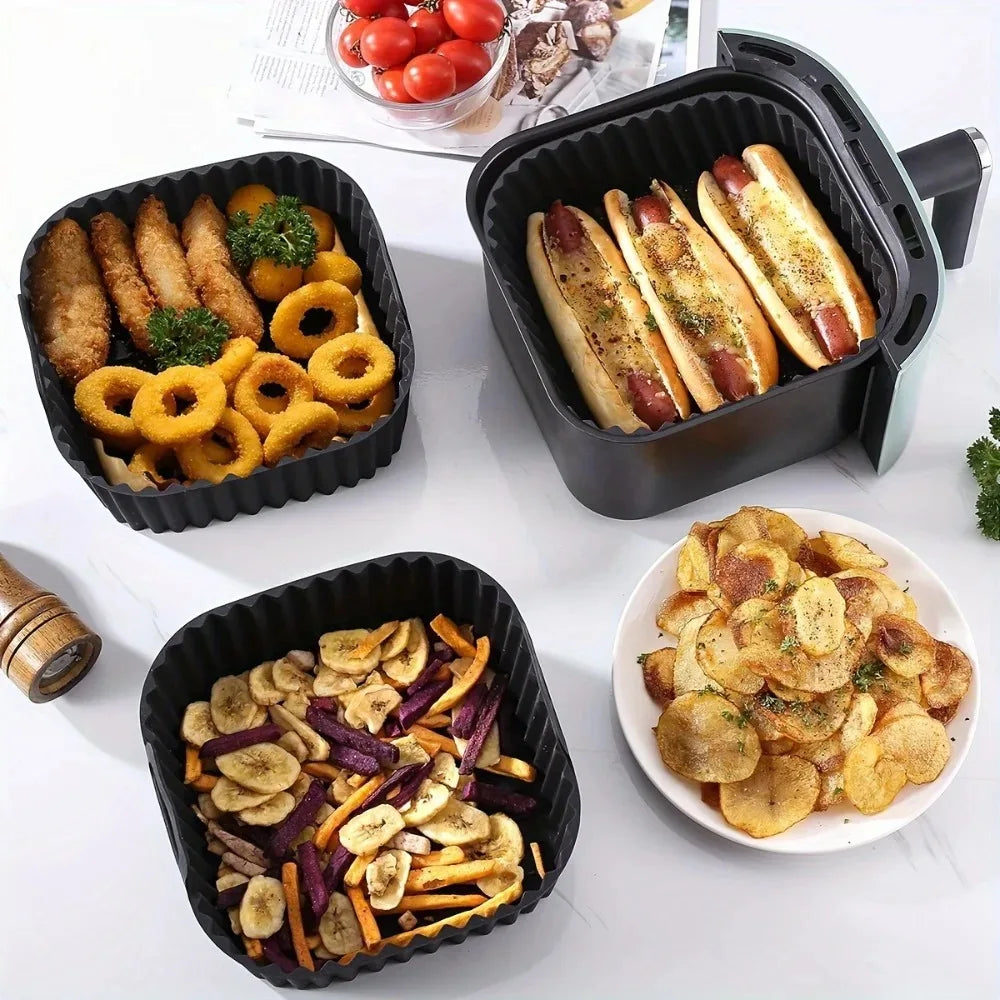 Tapis silicone réutilisable pour friteuse à air