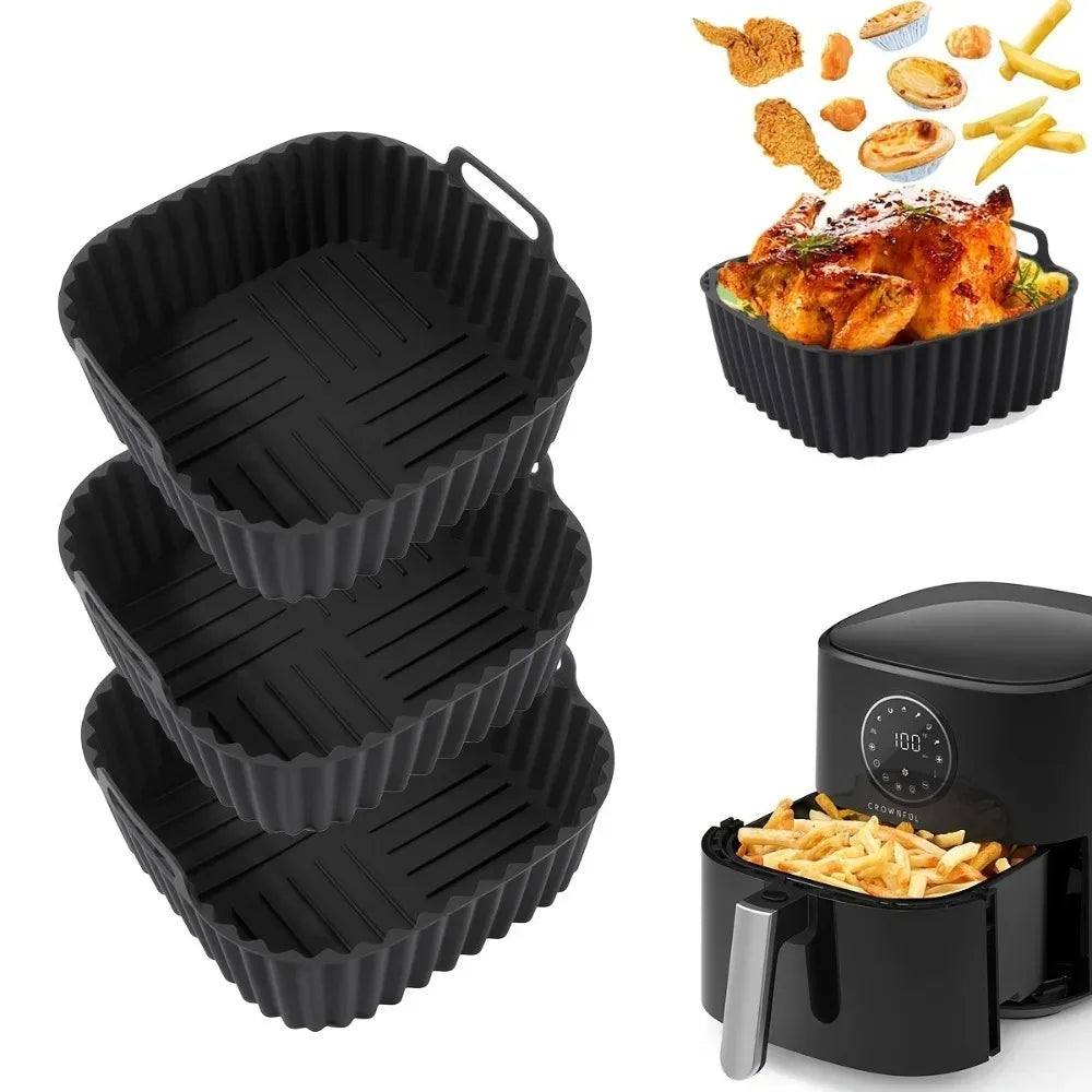 Tapis silicone réutilisable pour friteuse à air