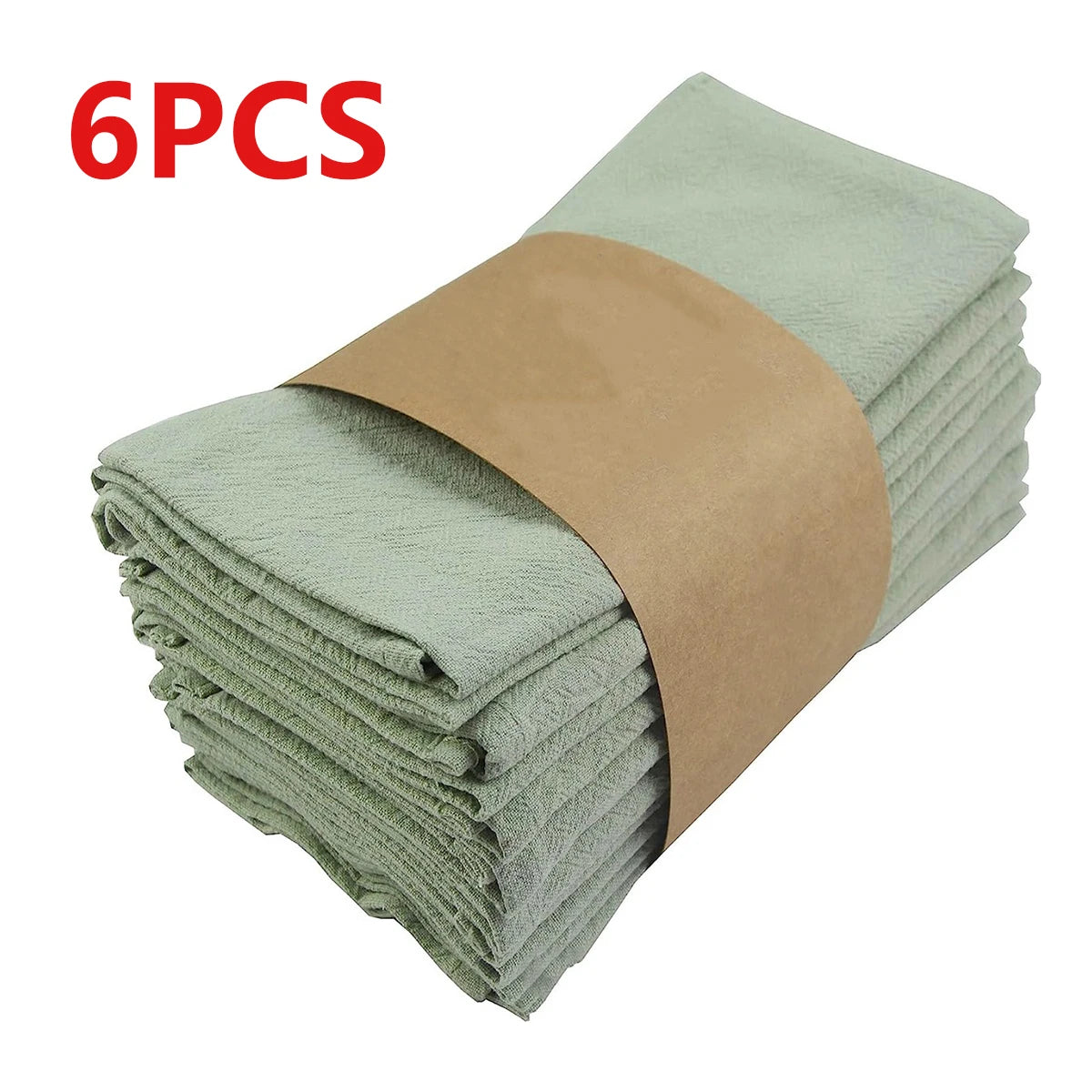 Serviettes de table en tissu absorbant plissé