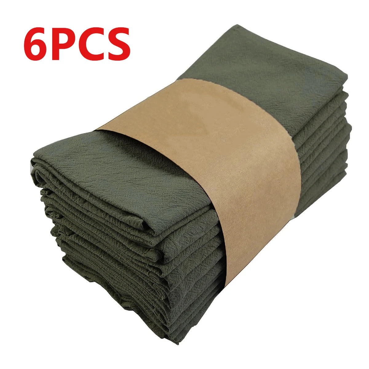 Serviettes de table en tissu absorbant plissé