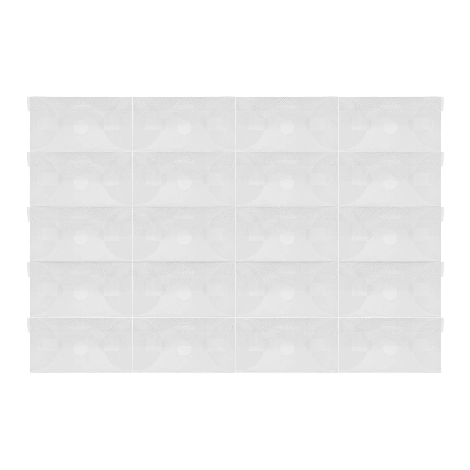 Boîtes à chaussures empilables transparentes (lot de 20)