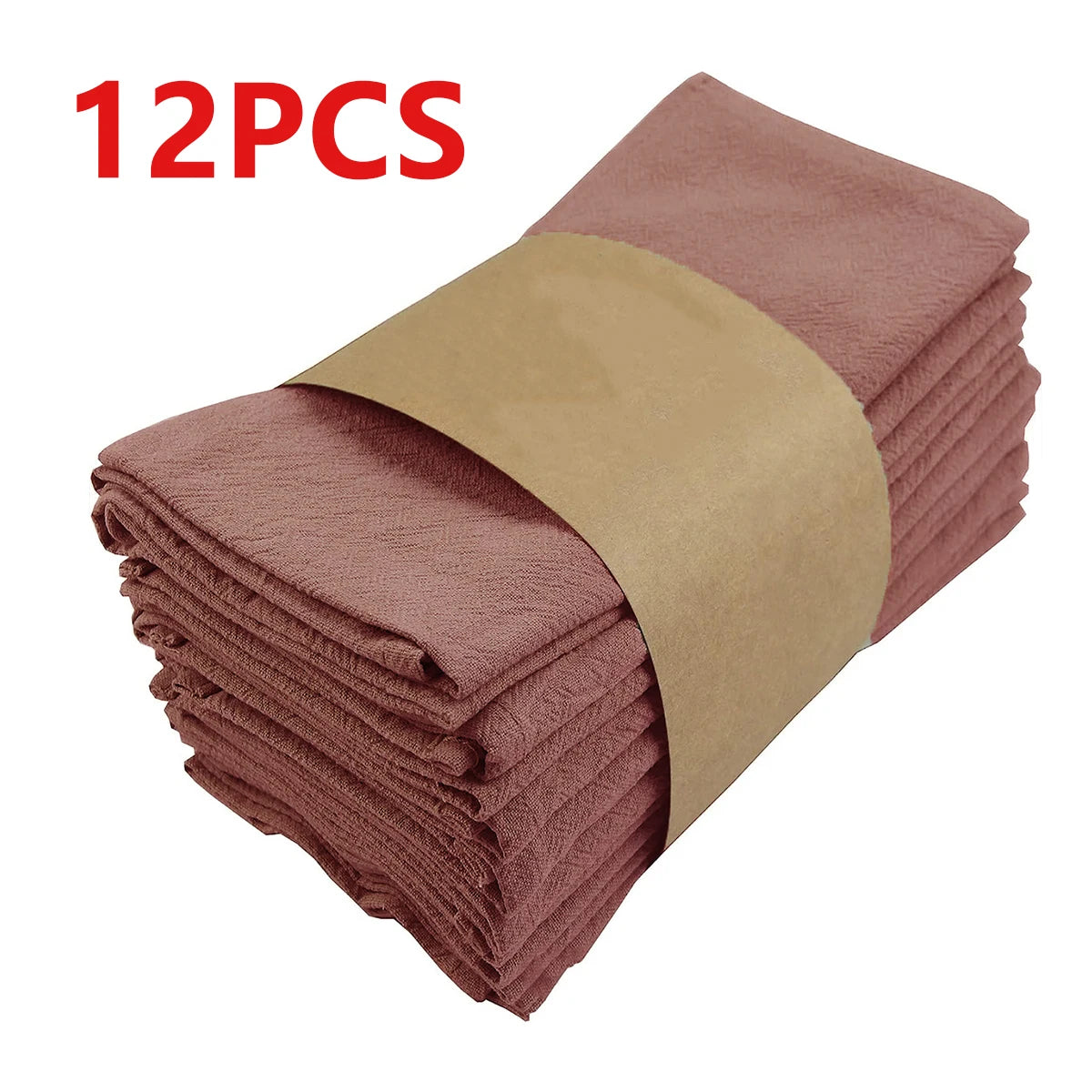 Serviettes de table en tissu absorbant plissé