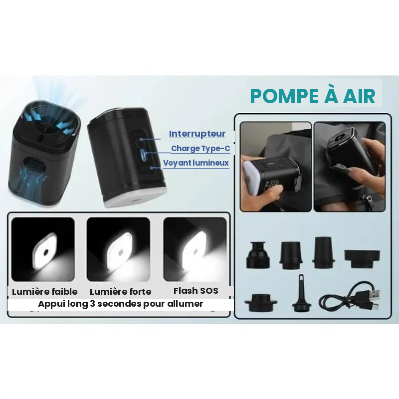 Sac de compression sous vide 17L avec pompe