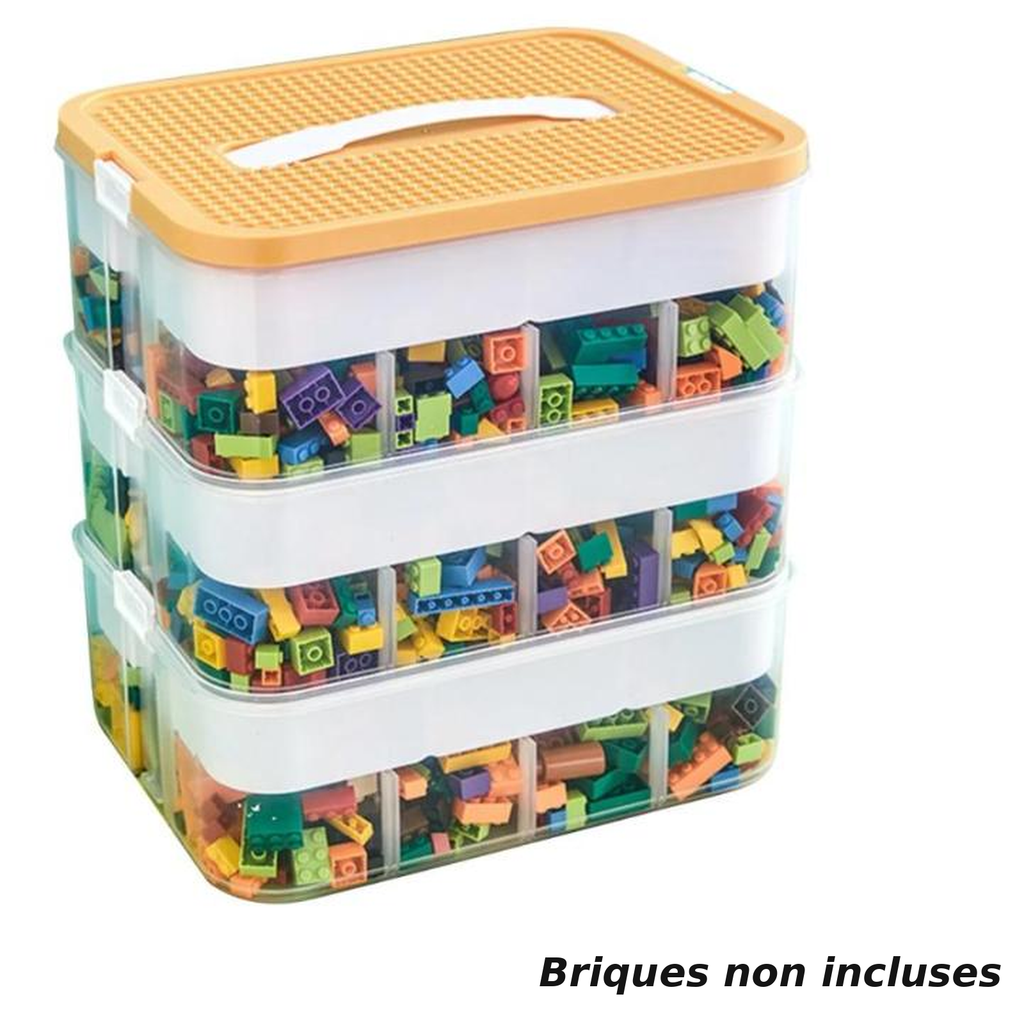 Boîtes de rangement empilables à 3 niveaux